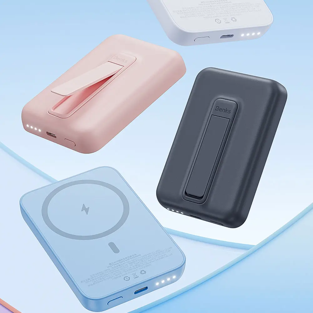 Benks MP09 MagSafe Manyetik Standlı Powerbank, 6000 mAh