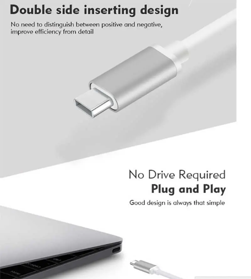 Benks U23 Type-C 3'ü 1 Arada USB Adaptör, USB 3.0 ve 2x USB 2.0