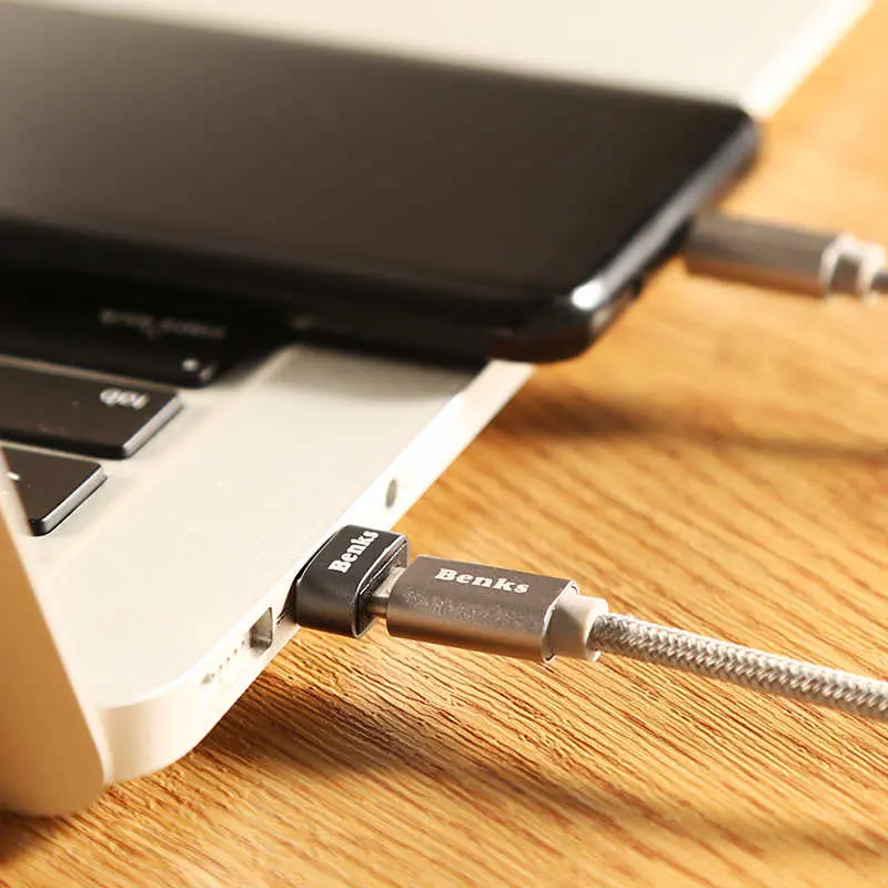 Benks U33 USB 2.0 to Type-C Dönüştürücü Adaptör, Alüminyum