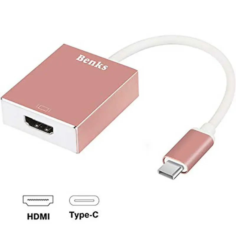 Benks USB 3.1 Type-C to HDMI Adaptör, 4K Video ve Ses Aktarımı