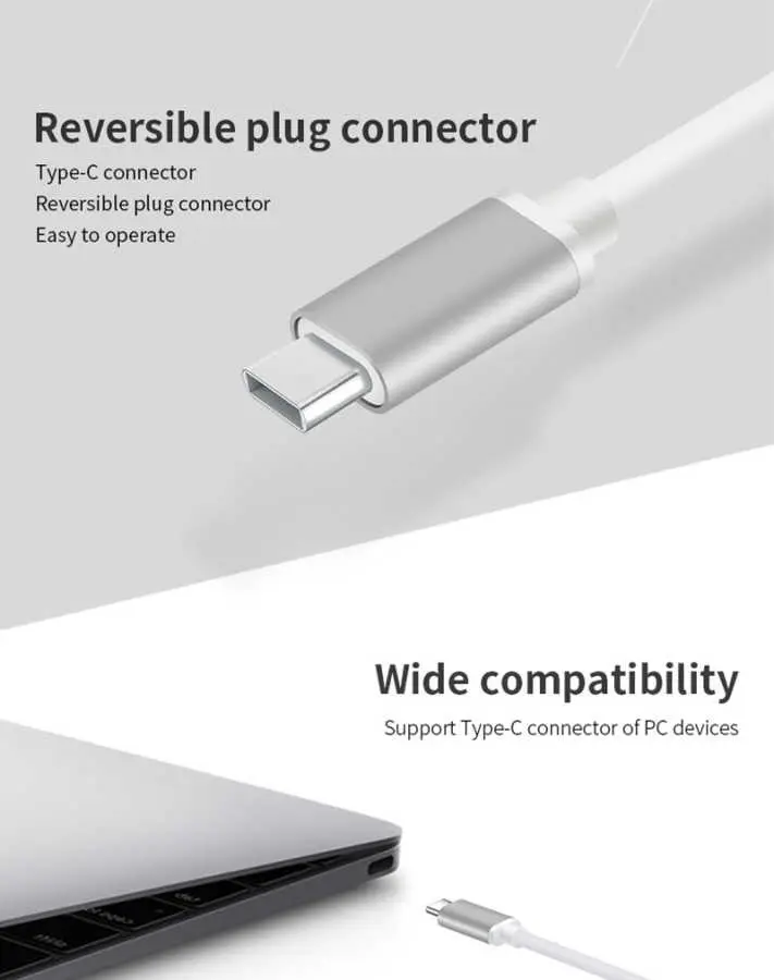 Benks USB 3.1 Type-C to HDMI Adaptör, 4K Video ve Ses Aktarımı