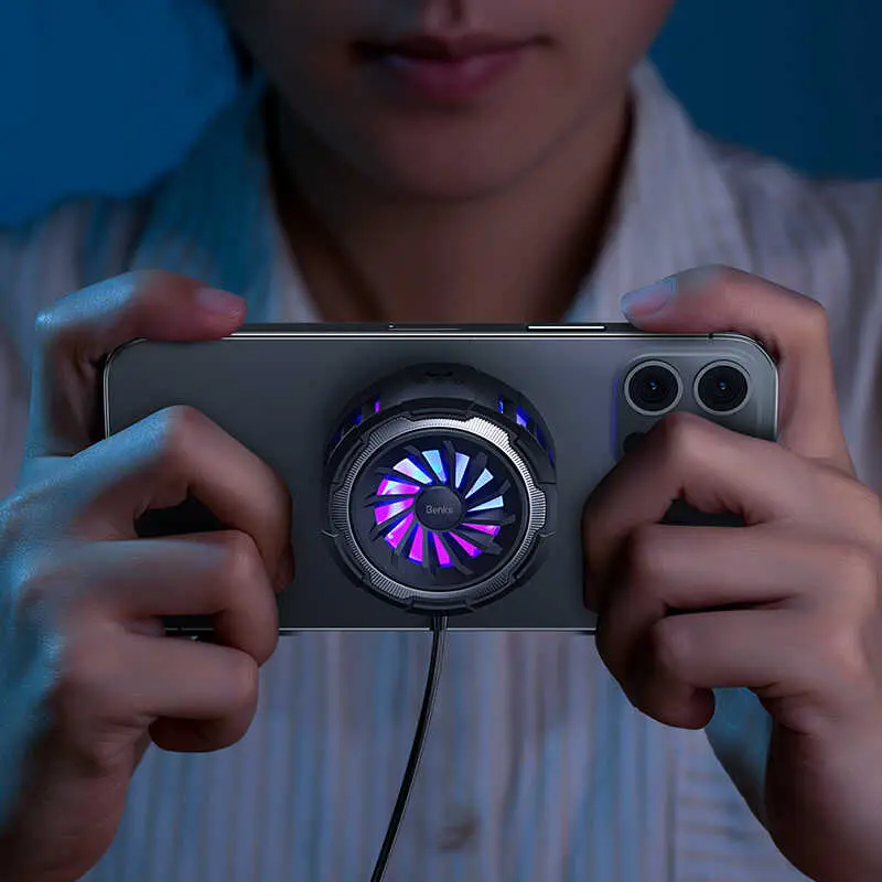 Benks W07 SE Manyetik Telefon Soğutucu Fan, RGB Işıklı