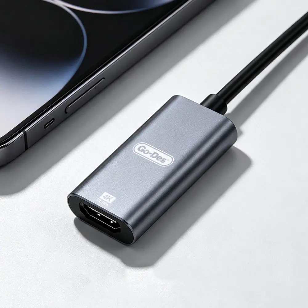 Go Des GD-6906 Type-C to HDMI 4K 60Hz Ses ve Görüntü Adaptörü
