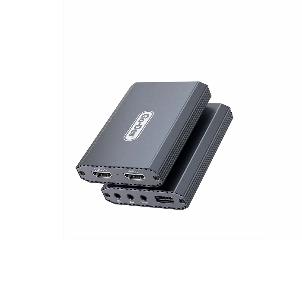 Go Des GD-6908 HDTV Ses ve Video Adaptörü, USB-A, HDMI, 3.5 mm, 4K 60Hz