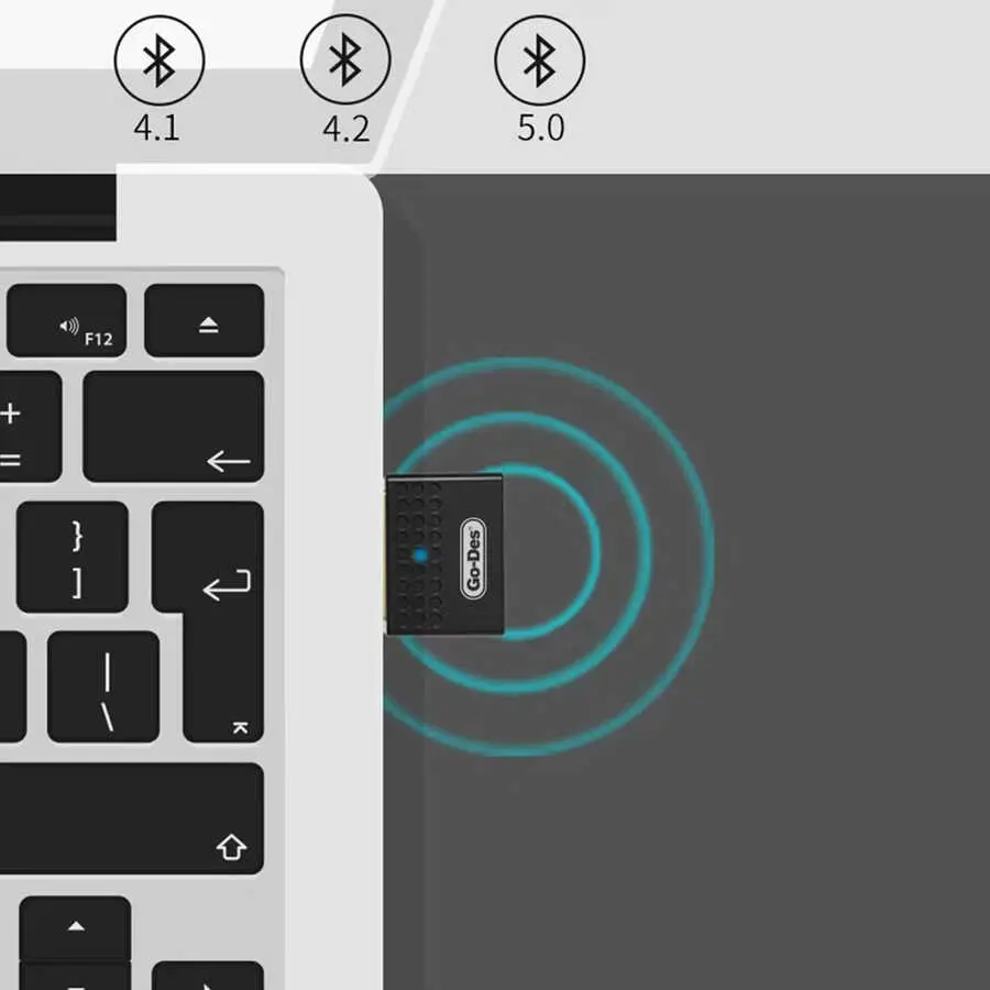 Go Des GD-BT112 USB Bluetooth Adaptör, Bluetooth 5.1 ve 20 m Menzil