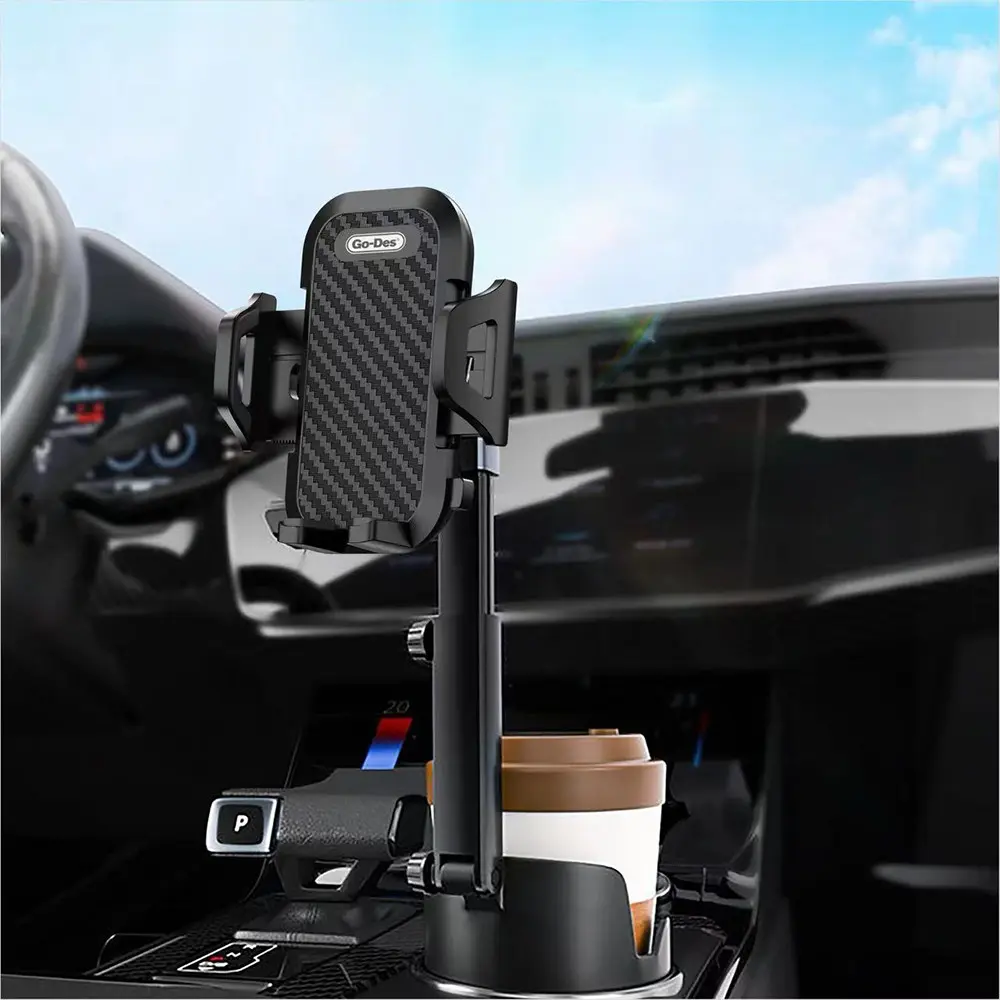 Go Des GD-HD255 MagSafe Uyumlu Bardaklık Tipi Araç Telefon Tutucu, 360 Derece Dönebilen