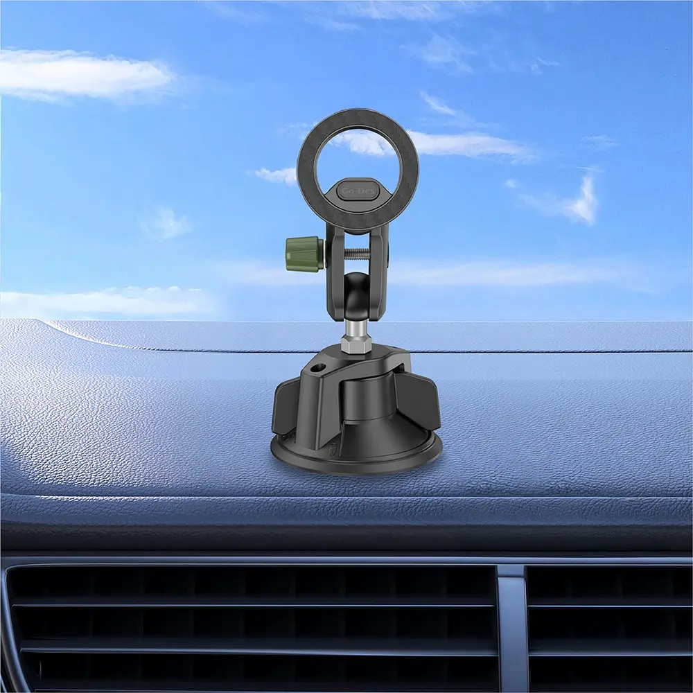 Go Des GD-HD361 360 Derece Dönebilen Vakumlu Manyetik Araç İçi Telefon Tutucu
