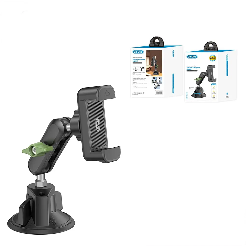 Go Des GD-HD362 360 Derece Dönebilen Vakumlu Araç İçi Telefon Tutucu