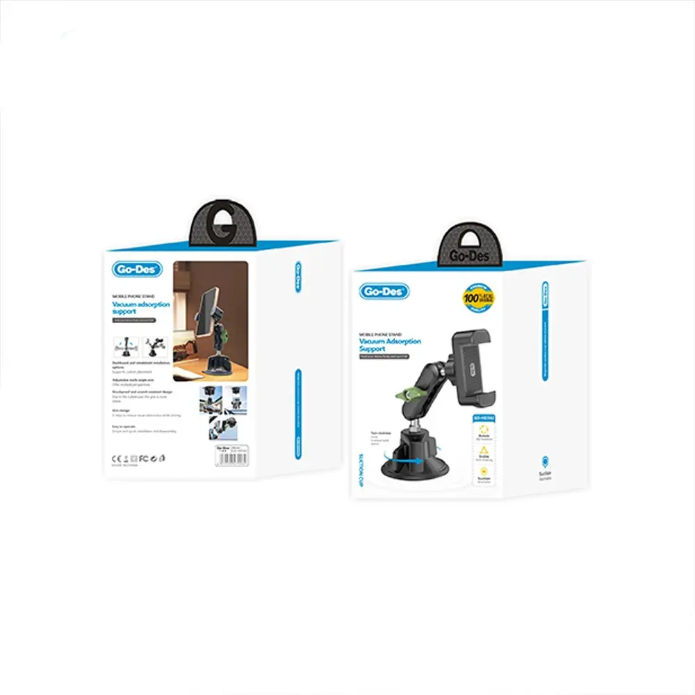 Go Des GD-HD362 360 Derece Dönebilen Vakumlu Araç İçi Telefon Tutucu