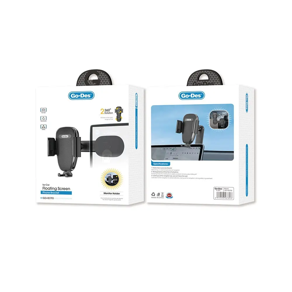 Go Des GD-HD793 360 Derece Dönebilen Araç ve Masaüstü Telefon Tutucu