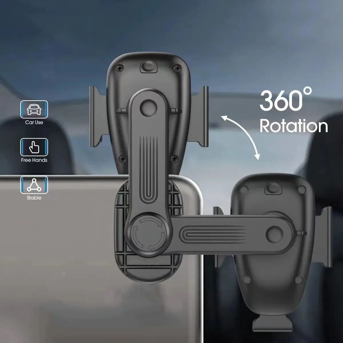 Go Des GD-HD793 360 Derece Dönebilen Araç ve Masaüstü Telefon Tutucu