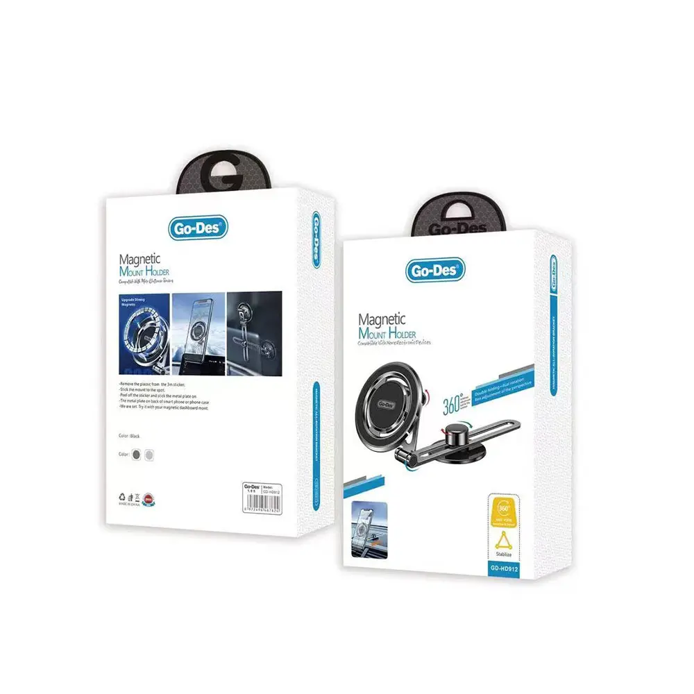 Go Des GD-HD912 Manyetik 360 Derece Dönebilen Araç Telefon Tutacağı
