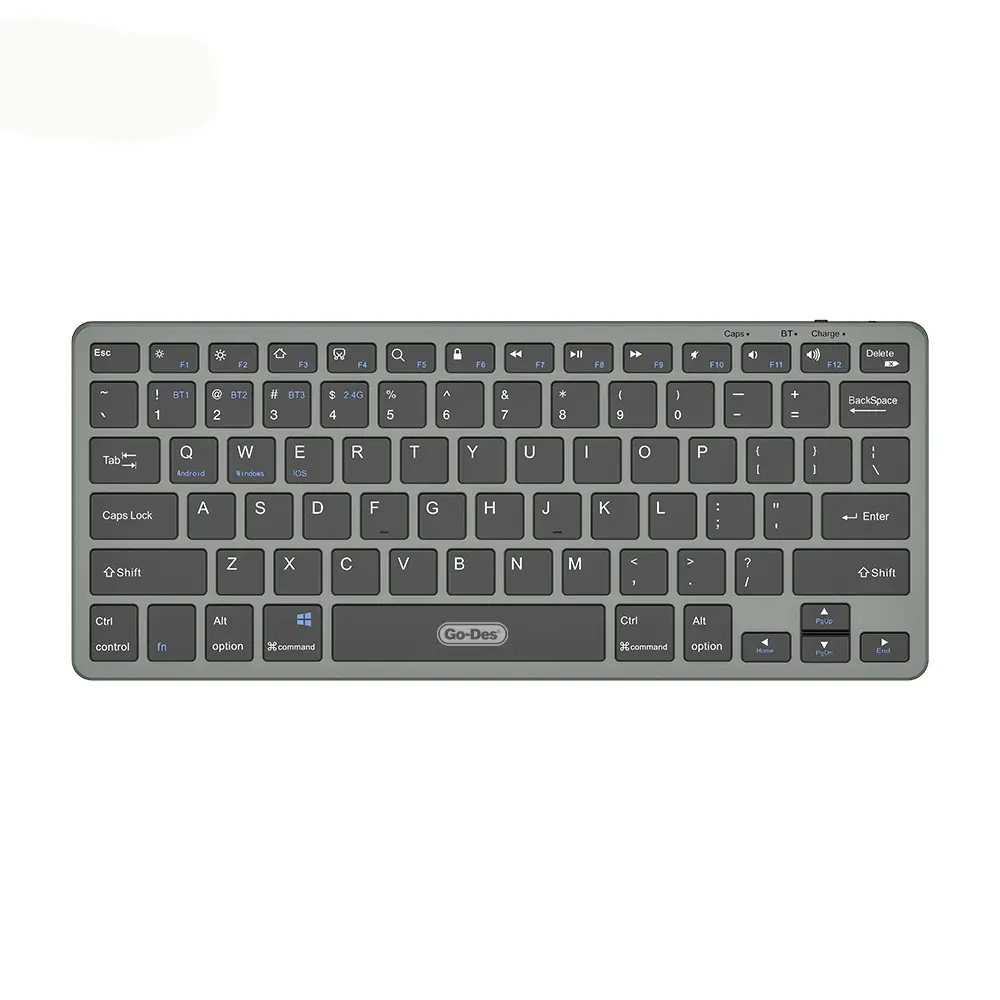 Go Des GD-KB325 Sessiz Tuşlu Bluetooth Kablosuz Klavye