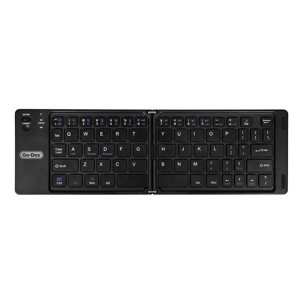 Go Des GD-KB326 Katlanabilir Bluetooth Kablosuz Klavye, Sessiz Tuşlu