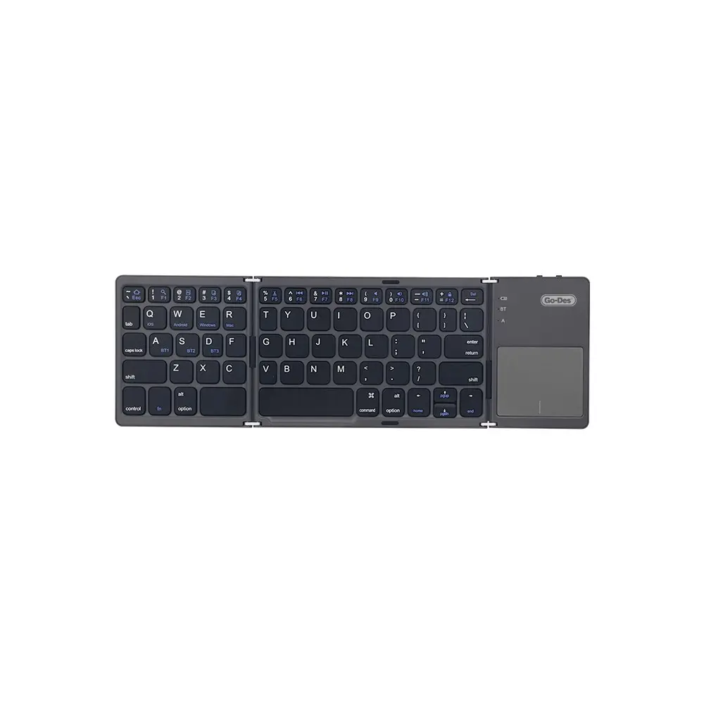 Go Des GD-KB328 Katlanabilir Bluetooth Klavye, Touch Pad Özellikli