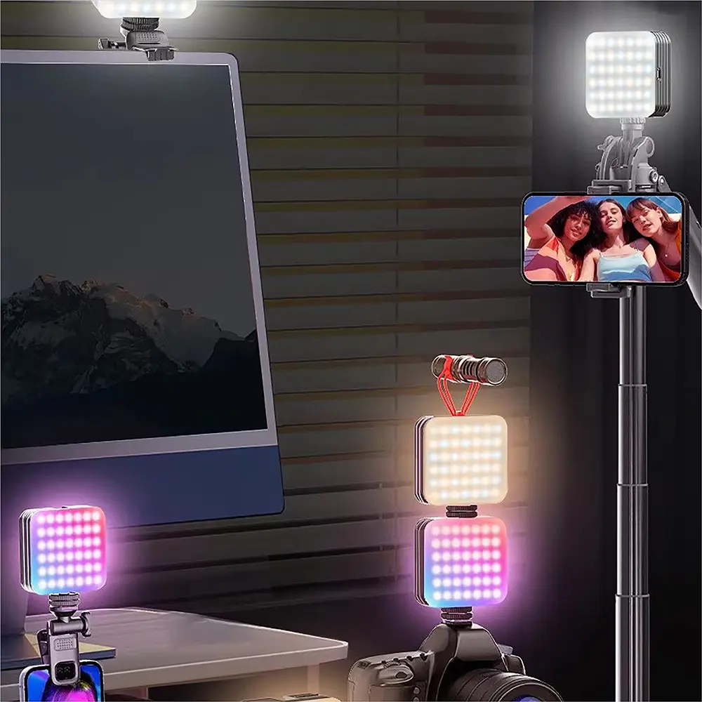 Go Des GD-LD1033 RGB LED Telefon ve Kamera Üstü Aydınlatma Işığı
