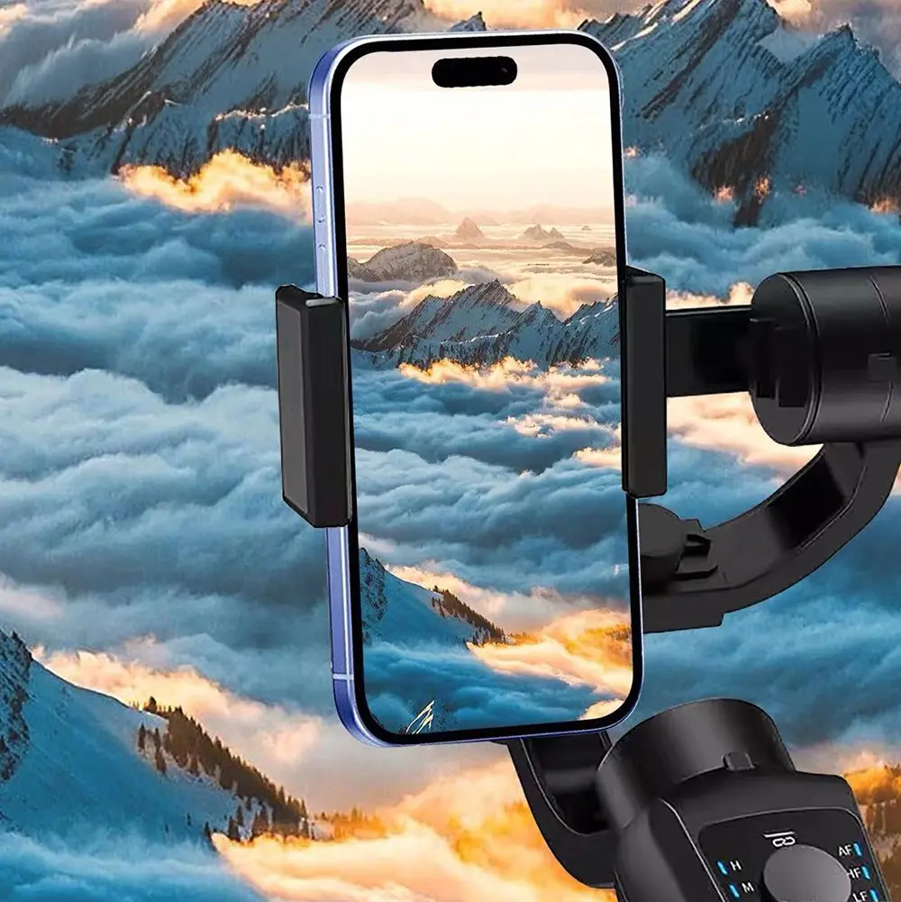 Go Des GD-S5 3 Eksenli El Tipi Gimbal, Yüz Takibi ve LED Işıklı