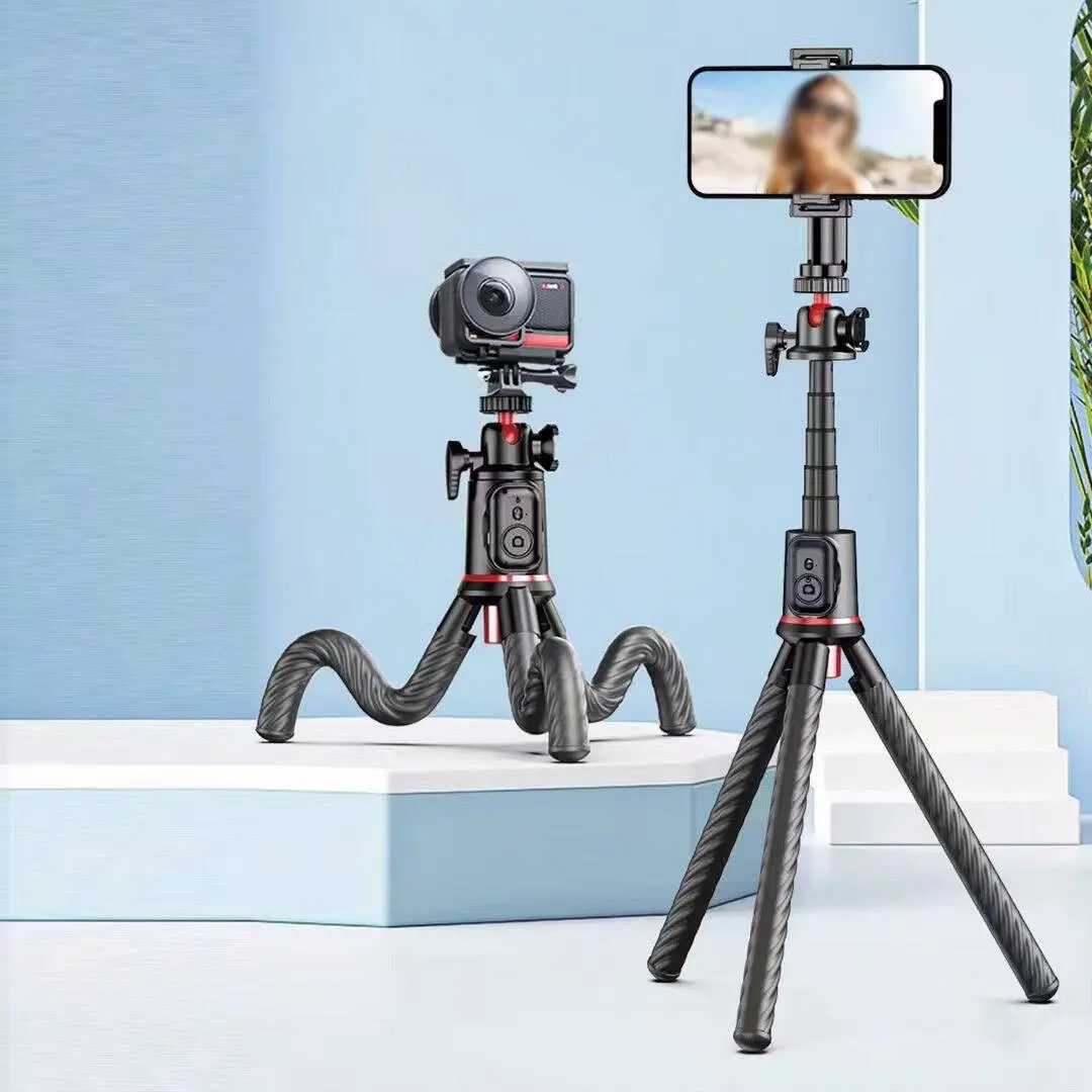 Go Des GD-ST86 Teleskopik Esnek Tripod, Uzaktan Kumandalı