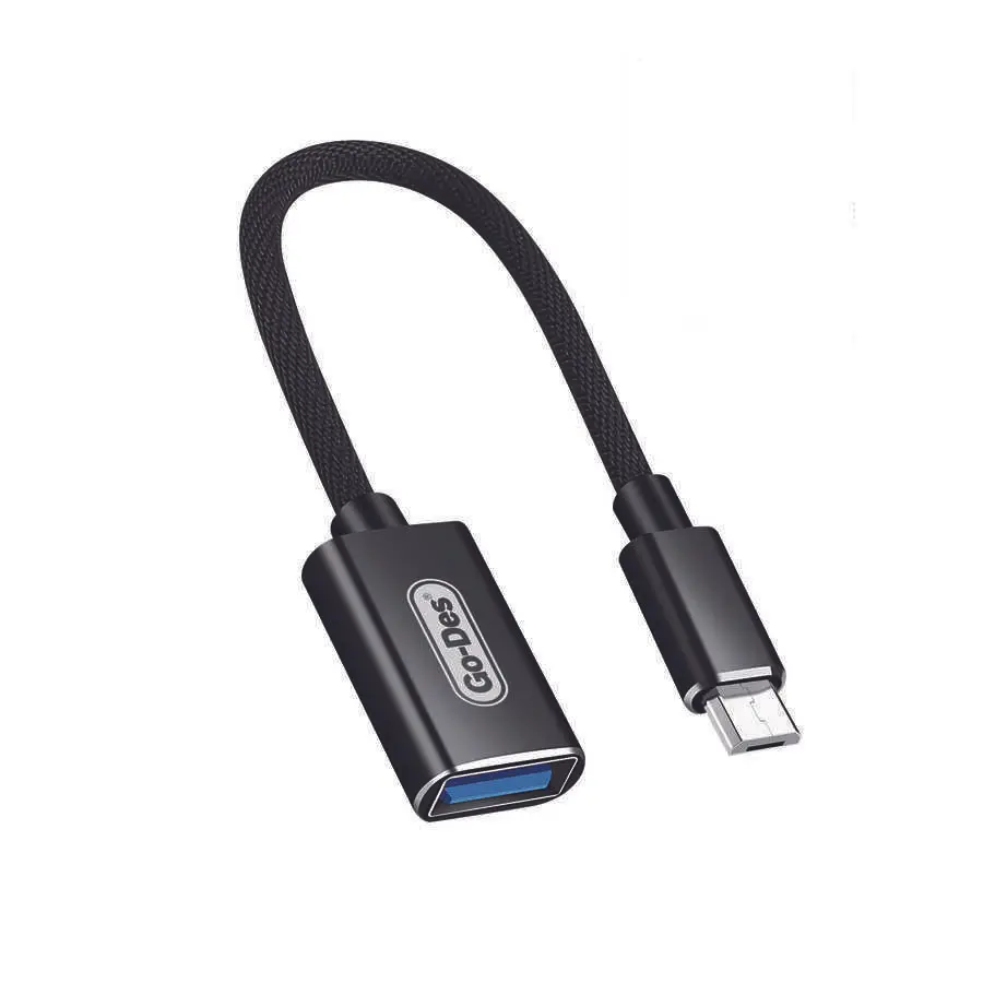 Go Des GD-UC055 Micro USB OTG Kablo, USB 3.0, 24 cm