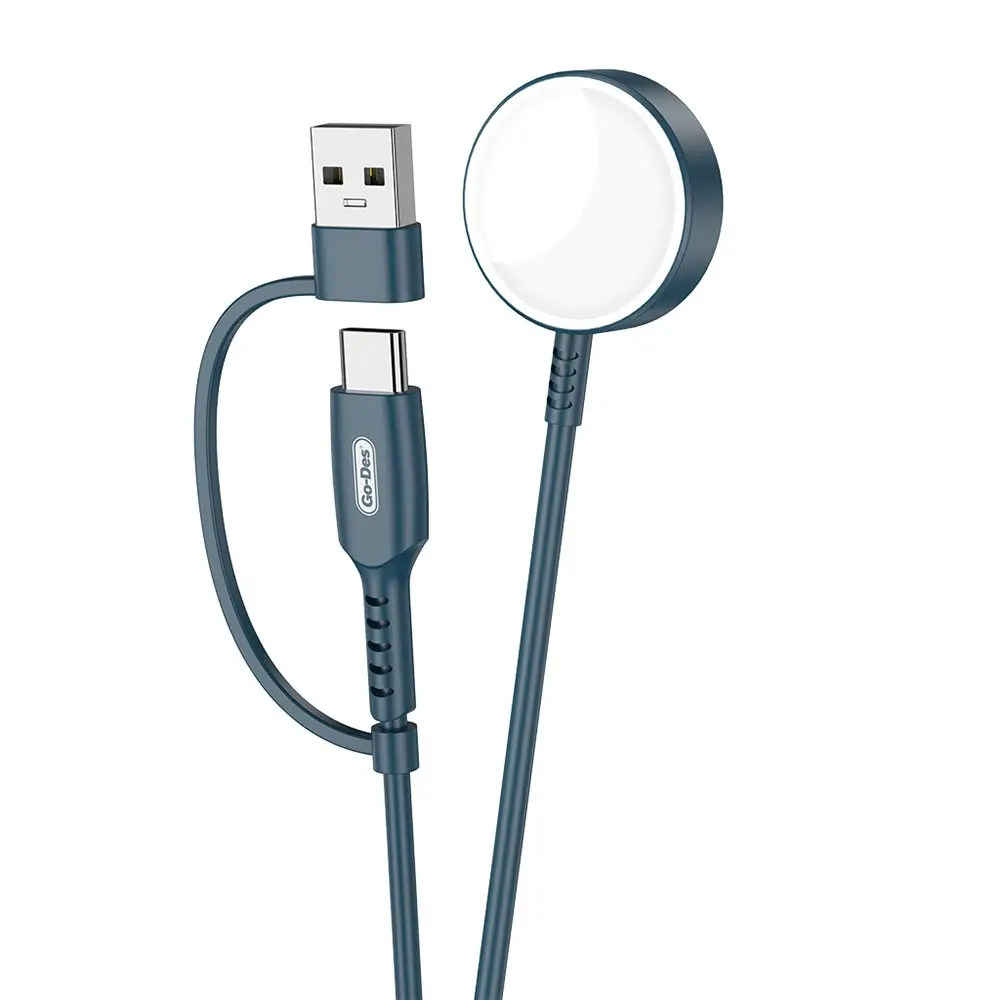 Go Des GD-UC608 Apple Watch Uyumlu 2'si 1 Arada PD ve USB Şarj Kablosu