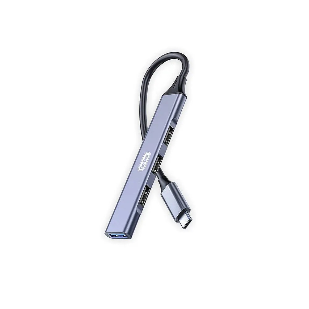 Go Des GD-UC702S Type-C 4 Portlu USB Hub, 5 Gbps