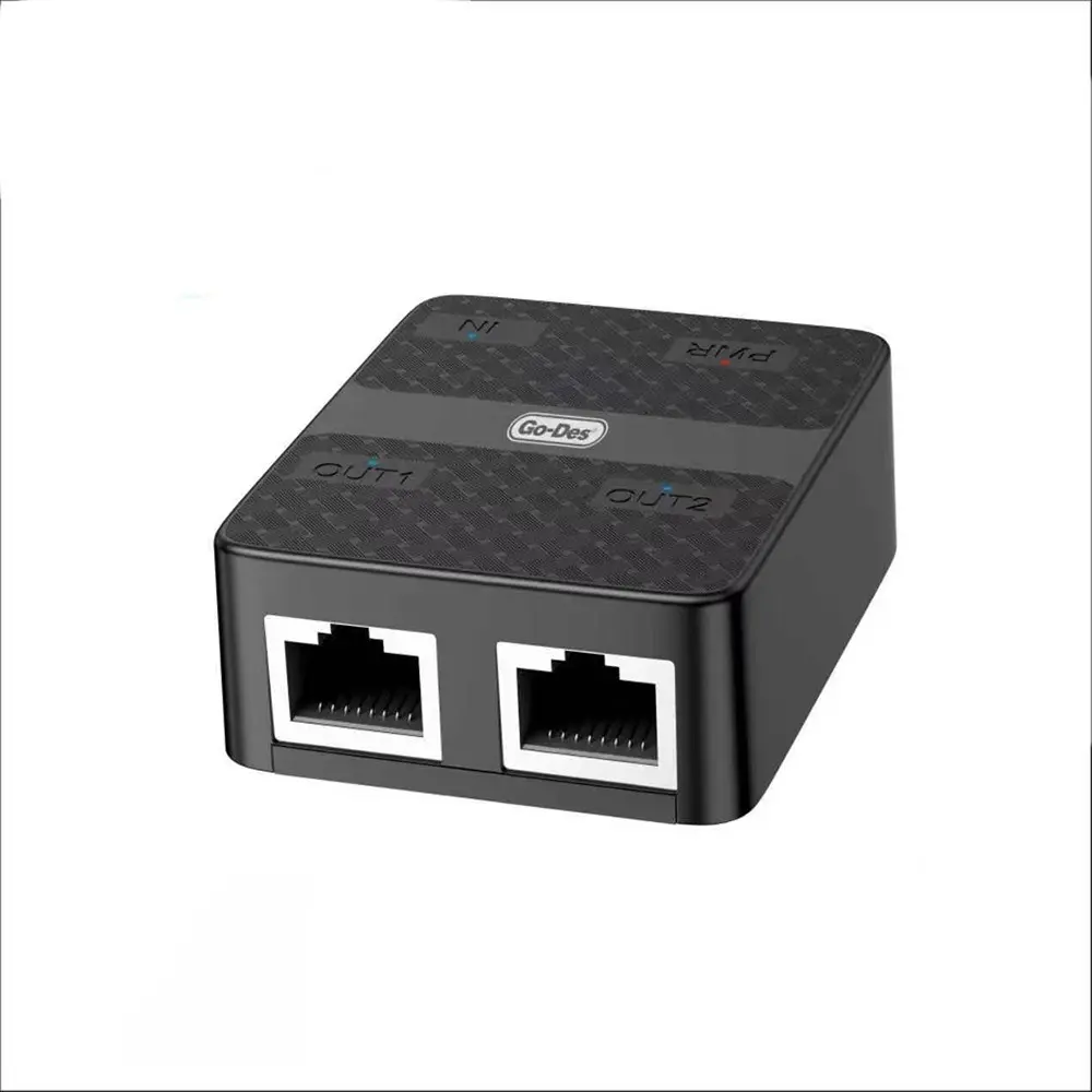 Go-Des GD-WPS012 2in1 Ethernet Çoğaltıcı, 100 Mbps