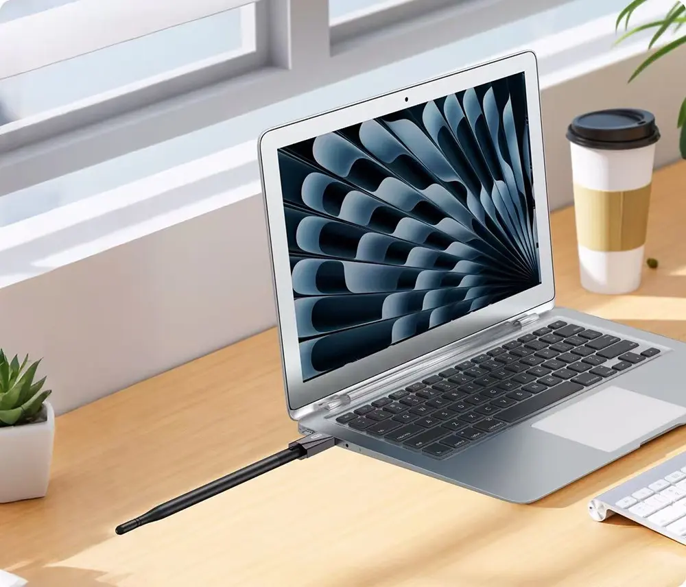Go-Des GD-WPS013 900Mbps Wi-Fi USB Adaptörü, USB 3.0 ve Harici Antenli
