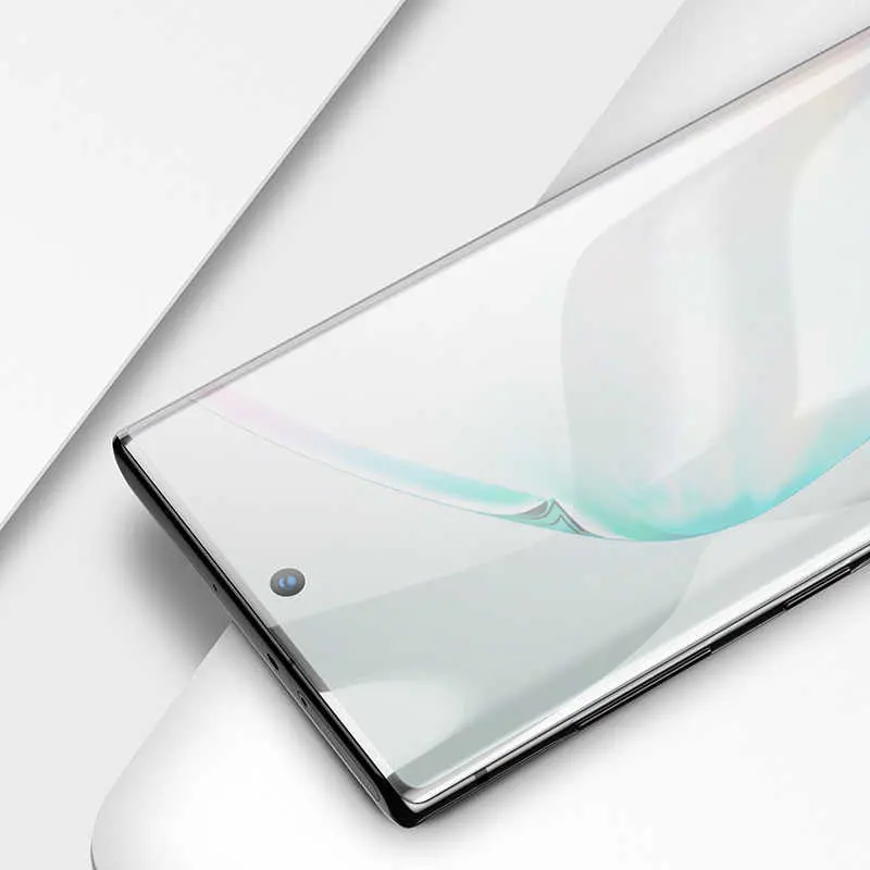 Galaxy Note 10 Tam Kaplamalı Kavisli Cam Ekran Koruyucu - Benks X Pro+