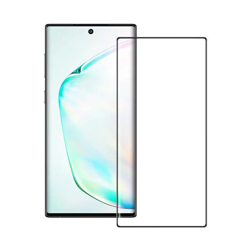 Galaxy Note 10 Tam Kaplamalı Kavisli Cam Ekran Koruyucu - Benks X Pro+
