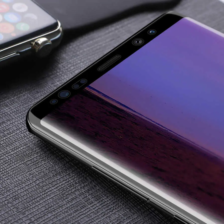 Galaxy Note 9 Seramik Ekran Koruyucu, 3D Kavisli ve Esnek Yapı - Davin