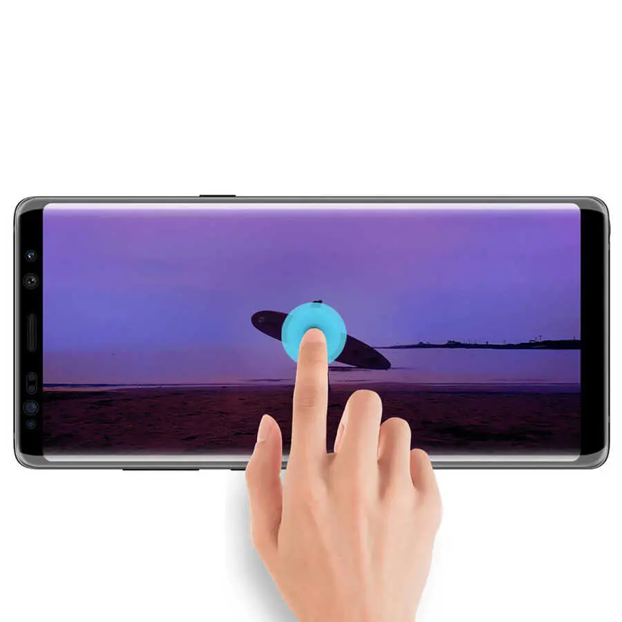 Galaxy Note 9 Seramik Ekran Koruyucu, 3D Kavisli ve Esnek Yapı - Davin