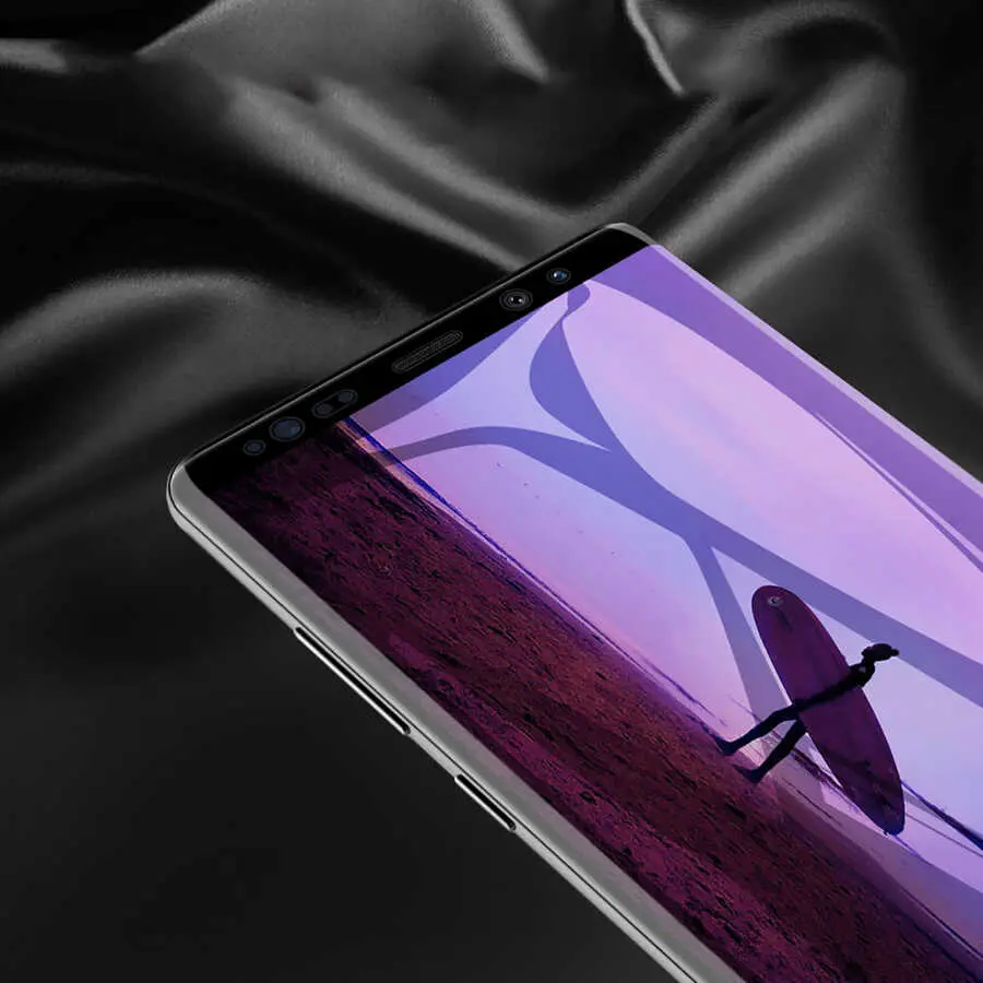 Galaxy Note 9 Seramik Ekran Koruyucu, 3D Kavisli ve Esnek Yapı - Davin