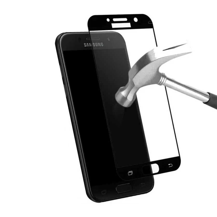 Galaxy A7 2017 Tam Kaplama 5D Cam Ekran Koruyucu - Davin