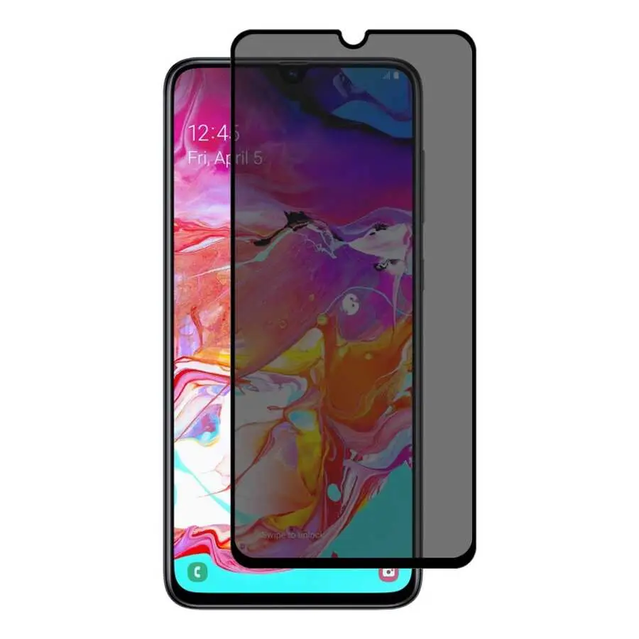 Galaxy A70 5D Gizlilik Cam Ekran Koruyucu - Davin Privacy