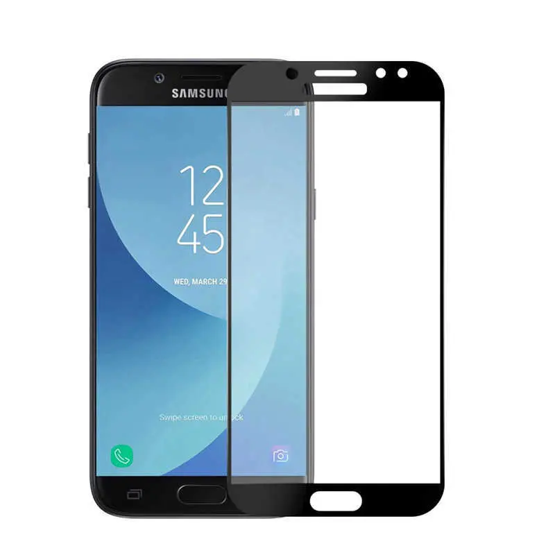 Galaxy J7 Prime 5D Tam Kaplama Cam Ekran Koruyucu - Davin