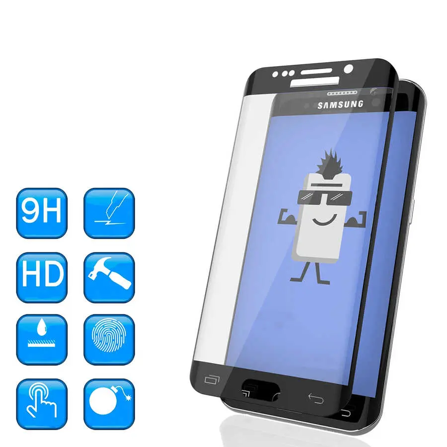 Galaxy S7 Edge Seramik Ekran Koruyucu, 3D Kavisli ve Esnek - Davin