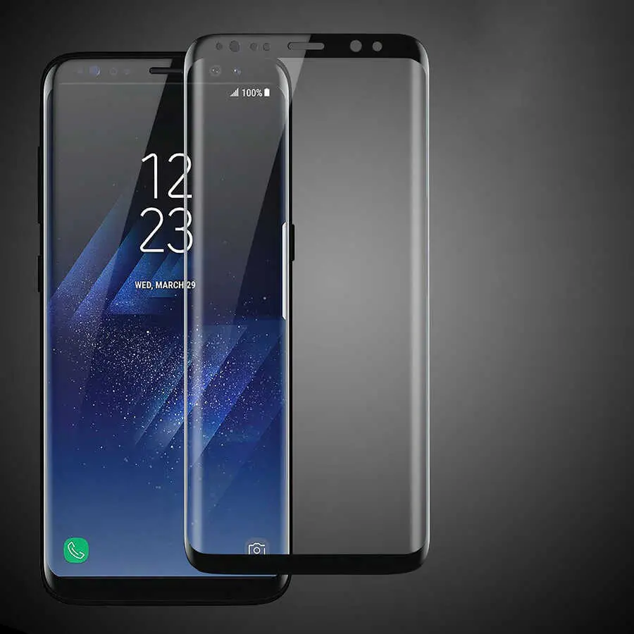 Galaxy S8 Seramik Ekran Koruyucu, 3D Kavisli ve Esnek Yapı - Davin