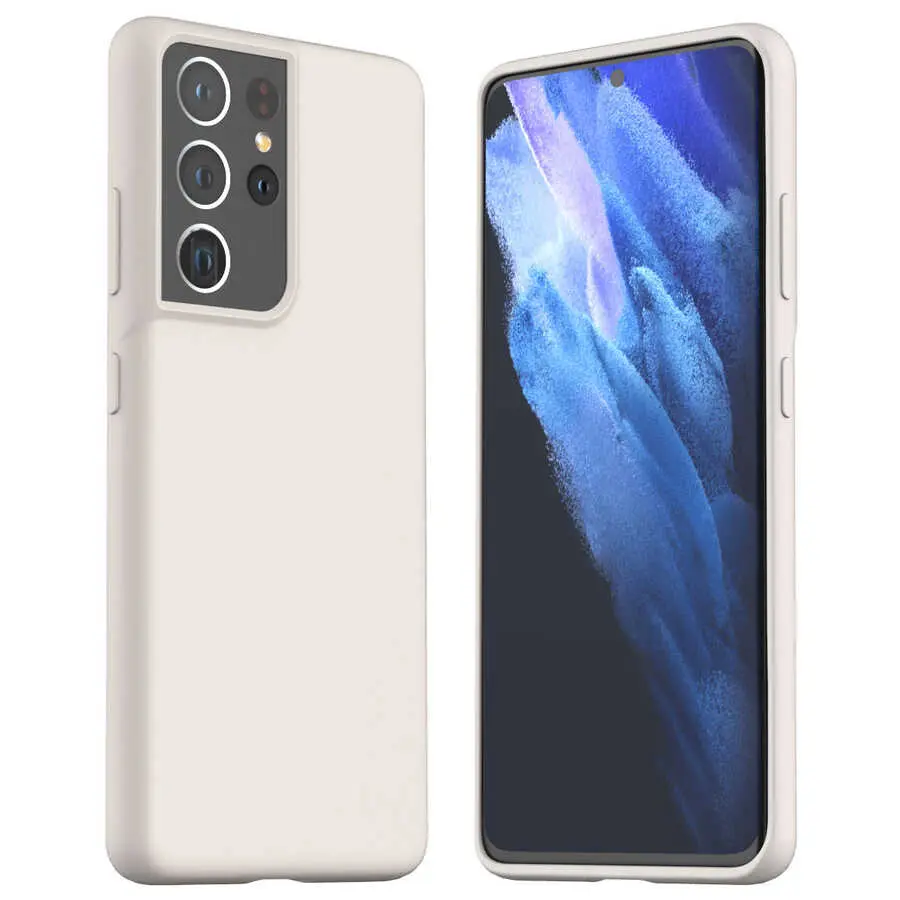 Galaxy S21 Ultra Silikon Kılıf, Mat Yüzeyli - Araree Typo Skin