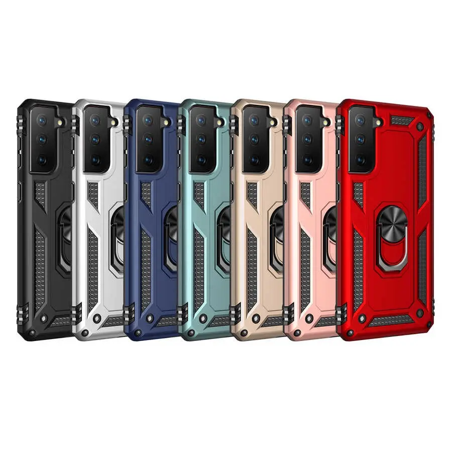 Galaxy S21 FE Halka Standlı Darbe Emici Kılıf - Zore Vega