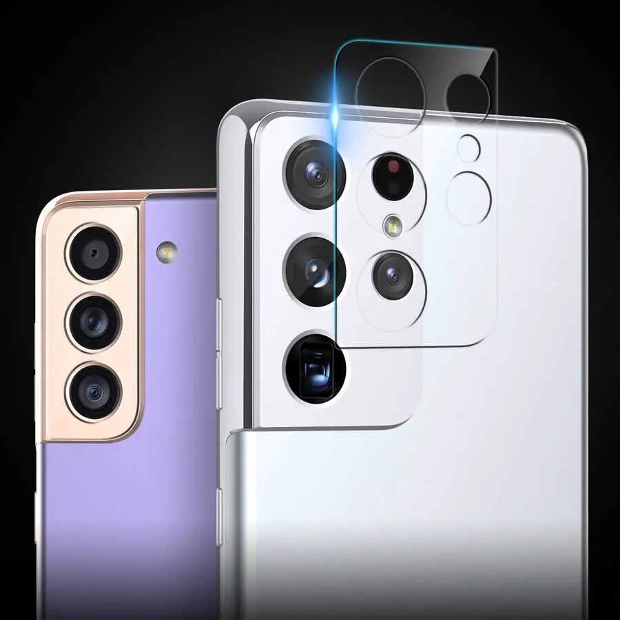 Galaxy S21 Plus Temperli Cam Kamera Koruyucu - Araree C-Subcore