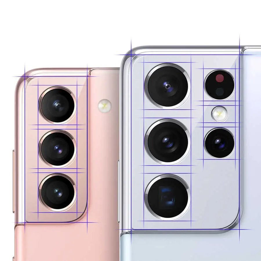 Galaxy S21 Plus Temperli Cam Kamera Koruyucu - Araree C-Subcore