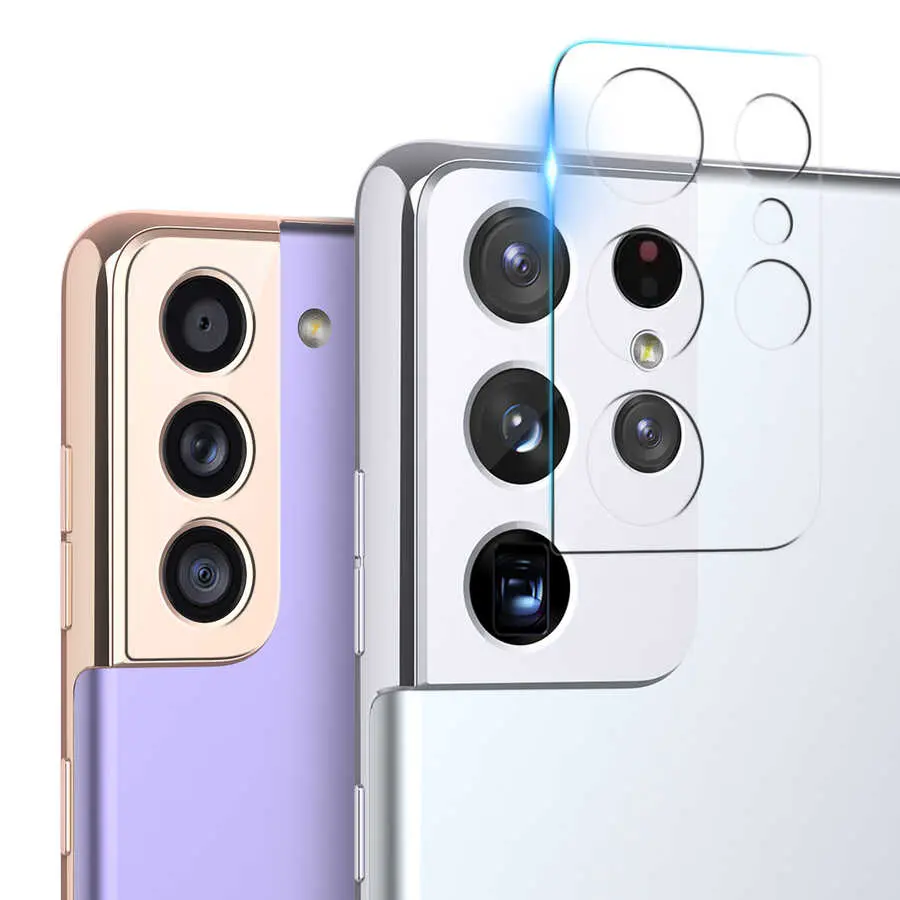 Galaxy S21 Plus Temperli Cam Kamera Koruyucu - Araree C-Subcore