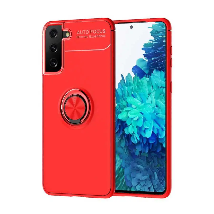 Galaxy S21 Plus Yüzüklü Silikon Kılıf - Zore Ravel