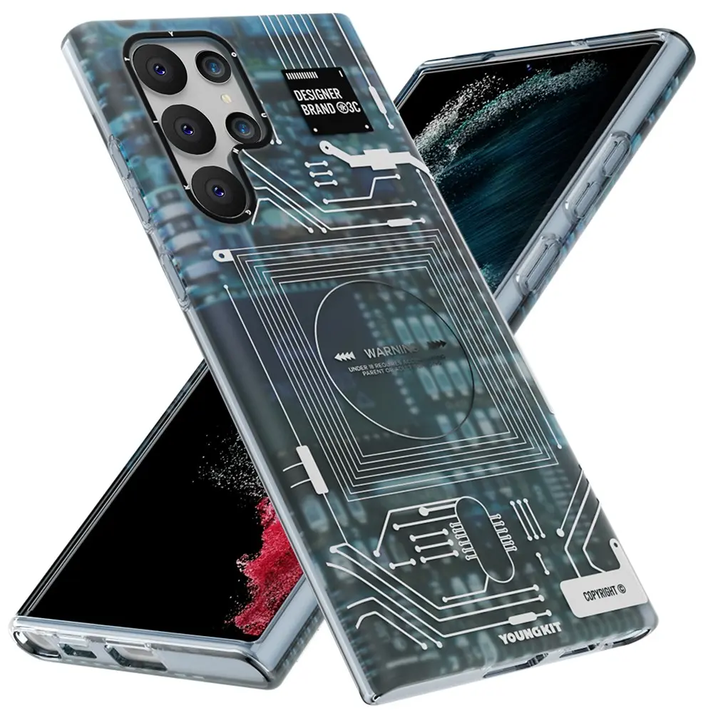 Galaxy S22 Ultra Kılıf, Kamera Çerçeveli Dayanıklı Kapak - YoungKit Technology