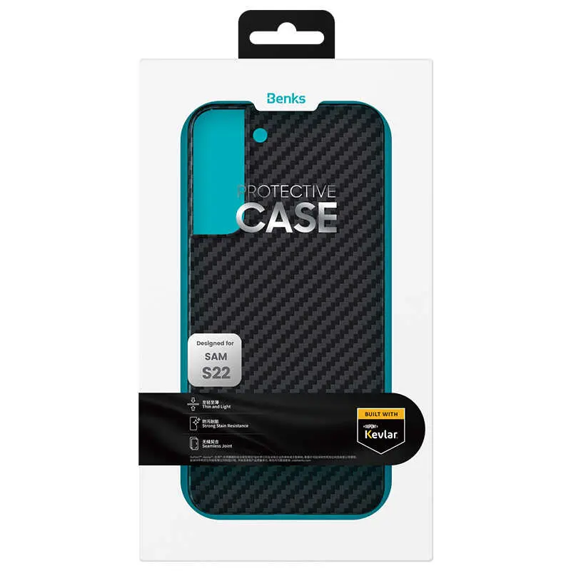 Galaxy S22 Kevlar Karbon Fiber Kılıf - Benks