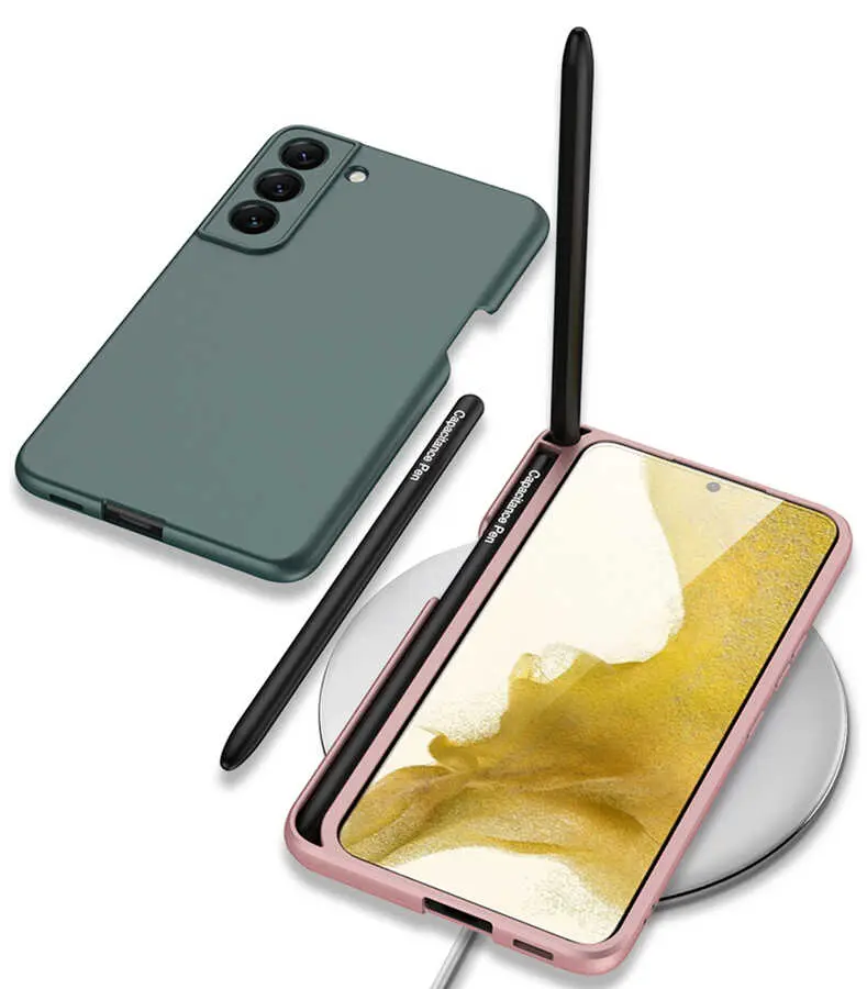 Galaxy S22 Plus Kılıf Zore Kalemli Kıpta Kapak