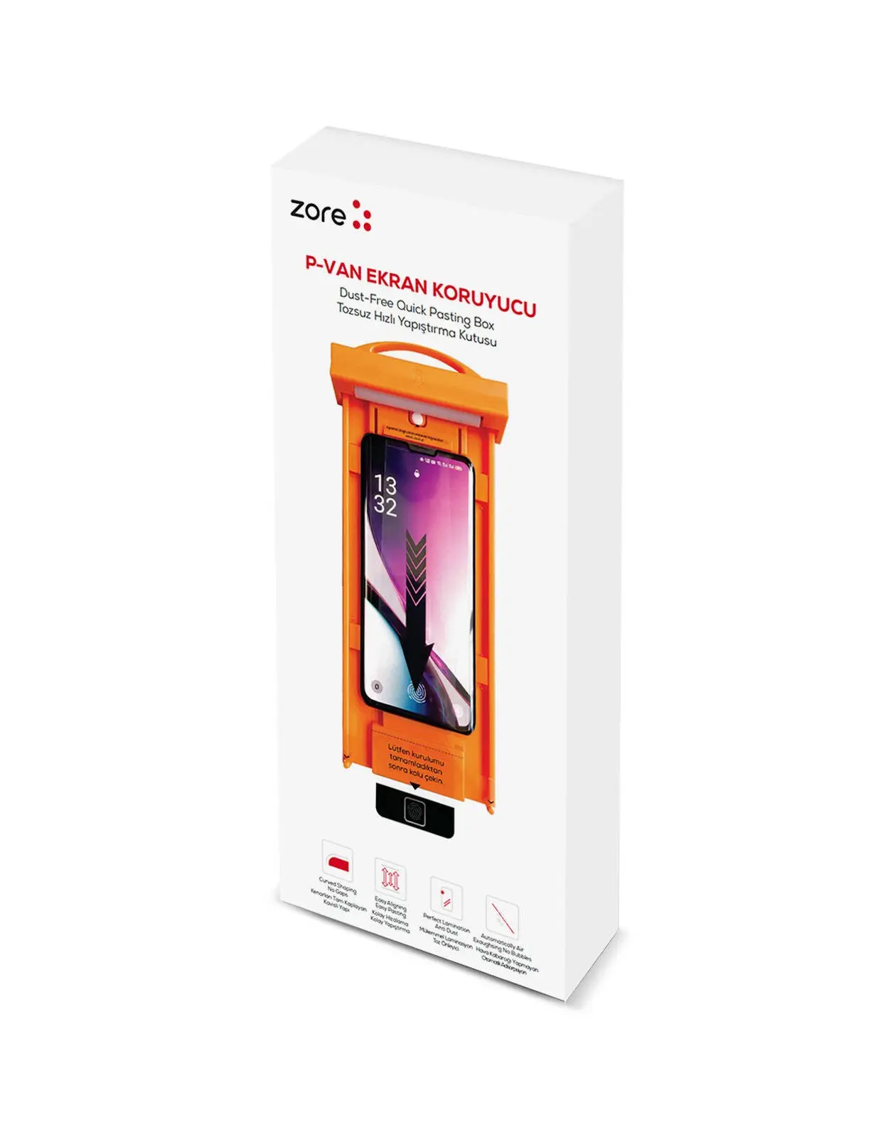 Galaxy S23 Ultra Kolay Uygulama Aparatlı Cam Ekran Koruyucu - Zore P-Van