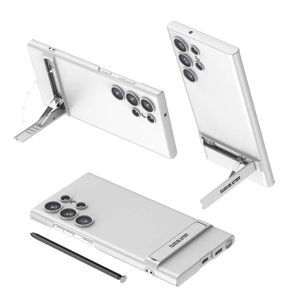 Galaxy S24 Ultra Kılıf Zore Kamera Korumalı Dikey Standlı Ays Kapak