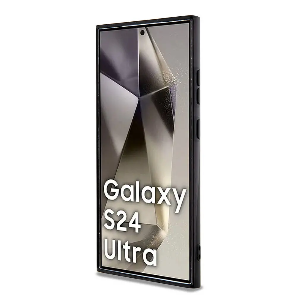 Galaxy S24 Ultra MagSafe Uyumlu Şeffaf Kılıf - AMG Eşkenar Dörtgen Desenli