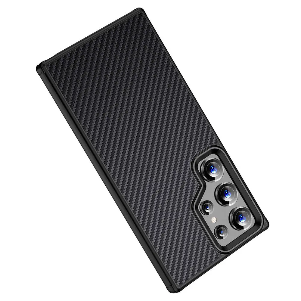 Galaxy S24 Ultra MagSafe Uyumlu Aramid Karbon Fiber Kılıf - Wlons Radison